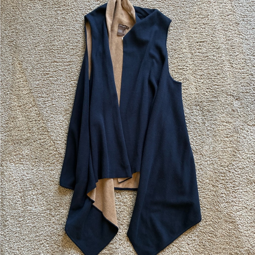 Brand new J. McLaughlin Black and Tan Women's Sweater Vest
